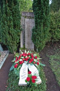 Grabst&auml;tte von Marie Juchacz auf dem K&ouml;lner S&uuml;dfriedhof am 28.01.2016, ihrem 60. Todestag